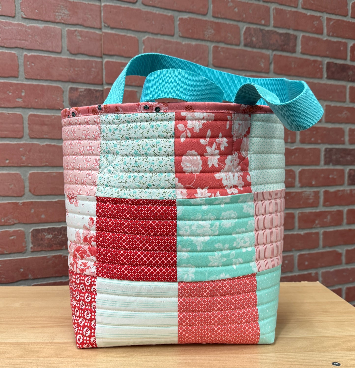 Hand made quilted tote bag