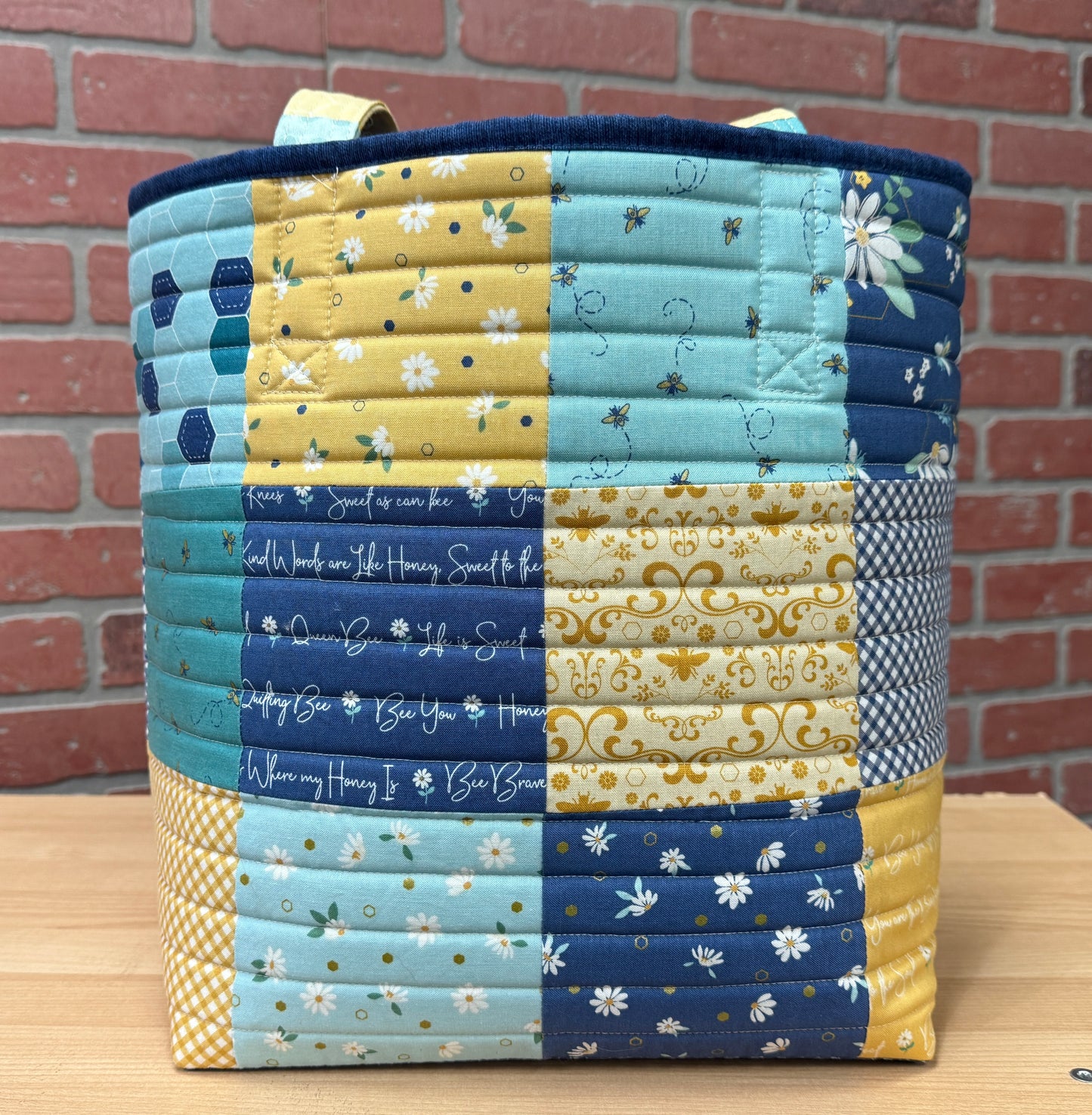 Hand made quilted tote bag
